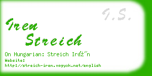 iren streich business card